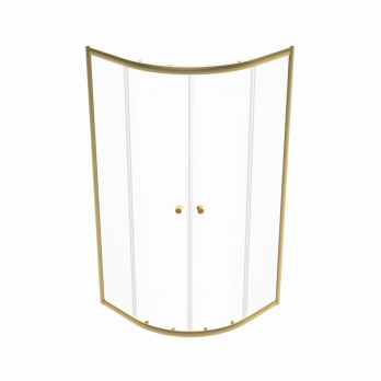 Душевое ограждение (без поддона) Альфа-Голд 90х90, полукруг