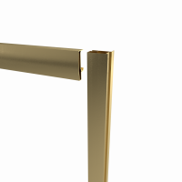 Душевое ограждение Альфа-Голд 90х90, полукруг, низкий поддон