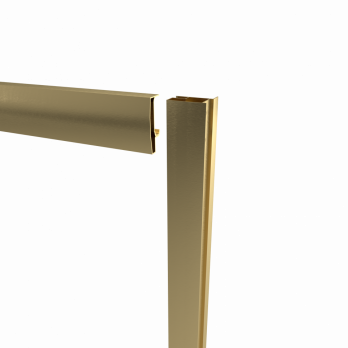 Душевое ограждение Альфа-Голд 90х90, полукруг, низкий поддон