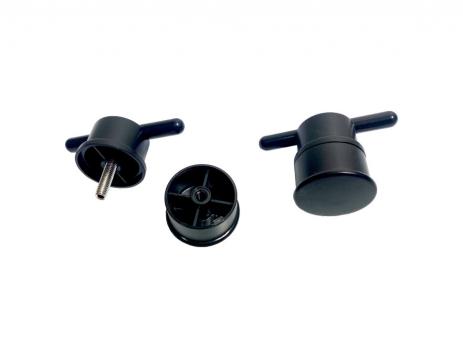 Душевое ограждение Альфа-Блэк 90х90, полукруг, низкий поддон