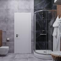 Душевое ограждение Альфа-Хром 100х100, полукруг, низкий поддон