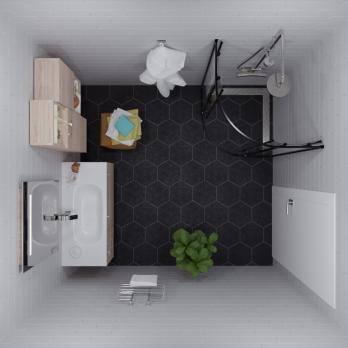 Душевое ограждение (без поддона) Альфа-Блэк 100х100, полукруг