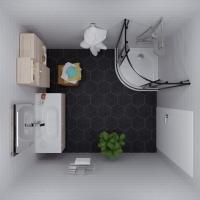 Душевое ограждение Альфа-Блэк 100х100, полукруг, низкий поддон