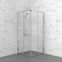 Душевое ограждение (без поддона) Фикс-Хром 90*90, квадрат