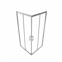 Душевое ограждение (без поддона) Фикс-Хром 90*90, квадрат