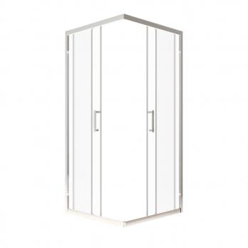 Душевое ограждение (без поддона) Фикс-Хром 100*100, квадрат