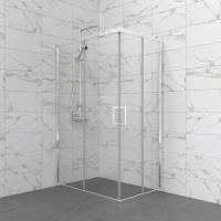 Душевое ограждение (без поддона) Фикс-Хром 120*80, прямоугольник