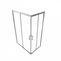 Душевое ограждение (без поддона) Фикс-Хром 120*80, прямоугольник