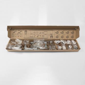 Душевое ограждение (без поддона) Фикс-Хром 120*80, прямоугольник