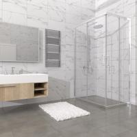 Душевое ограждение (без поддона) Фикс-Хром 120*90, прямоугольник