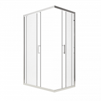 Душевое ограждение (без поддона) Фикс-Хром 120*90, прямоугольник