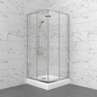 Душевое ограждение Фикс-Хром 80*80, квадрат