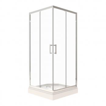 Душевое ограждение Фикс-Хром 80*80, квадрат