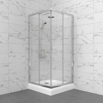 Душевое ограждение Фикс-Хром 80*80, квадрат