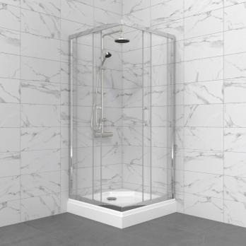 Душевое ограждение Фикс-Хром 90*90, квадрат
