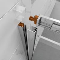 Душевое ограждение Фикс-Хром 100*100, квадрат