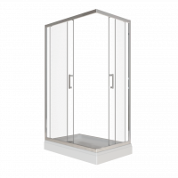 Душевое ограждение Фикс-Хром 120*80, прямоугольник