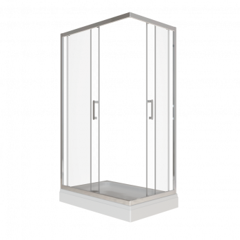 Душевое ограждение Фикс-Хром 120*80, прямоугольник