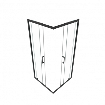 Душевое ограждение (без поддона) Фикс-Блэк 90*90, квадрат