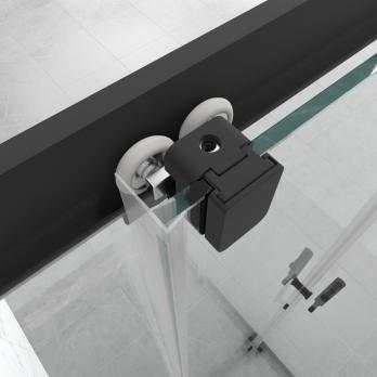 Душевое ограждение (без поддона) Фикс-Блэк 120*90, прямоугольник