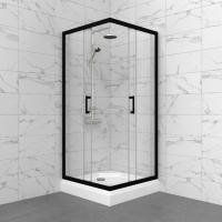 Душевое ограждение Фикс-Блэк 80*80, квадрат