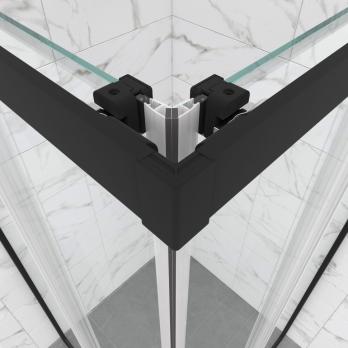 Душевое ограждение Фикс-Блэк 80*80, квадрат