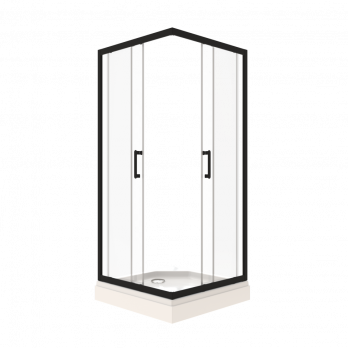 Душевое ограждение Фикс-Блэк 90*90, квадрат