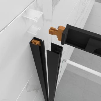 Душевое ограждение Фикс-Блэк 100*100, квадрат