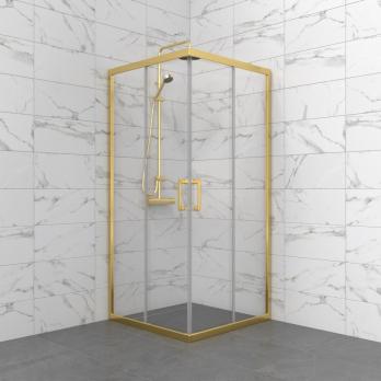 Душевое ограждение (без поддона) Фикс-Голд 100*100, квадрат
