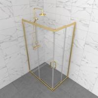 Душевое ограждение (без поддона) Фикс-Голд 120*80, прямоугольник