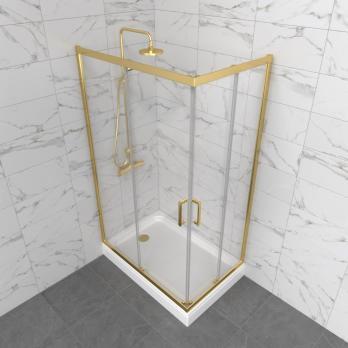 Душевое ограждение Фикс-Голд 120*80, прямоугольник