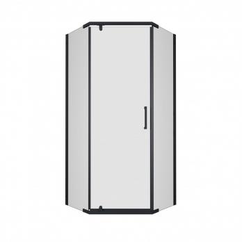Душевое ограждение (без поддона) Дека-Блэк, 90х90, пятиугольник