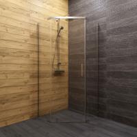 Душевое ограждение (без поддона) Дека-Хром, 90х90, пятиугольник