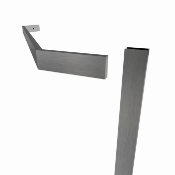 Душевое ограждение (без поддона) Дека-Графит, 90х90, пятиугольник