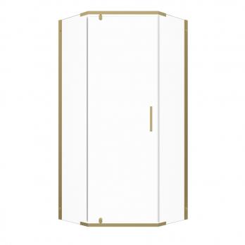 Душевое ограждение (без поддона) Дека-Голд, 100х100, пятиугольник