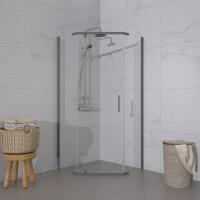 Душевое ограждение (без поддона) Дека-Графит, 100х100, пятиугольник