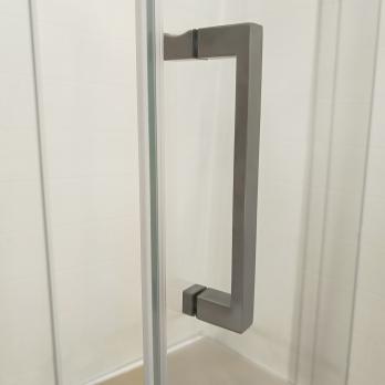 Душевое ограждение (без поддона) Дека-Графит, 100х100, пятиугольник