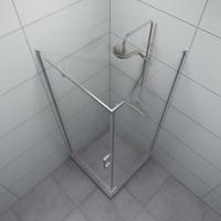 Душевое ограждение (без поддона) Терра-Хром, 90х90, квадрат