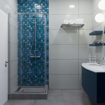 Душевое ограждение (без поддона) Терра-Хром, 90х90, квадрат