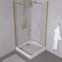 Душевое ограждение Терра-Голд, 90х90, квадрат низкий поддон