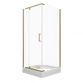 Душевое ограждение Терра-Голд, 90х90, квадрат низкий поддон