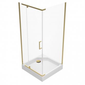 Душевое ограждение Терра-Голд, 90х90, квадрат низкий поддон
