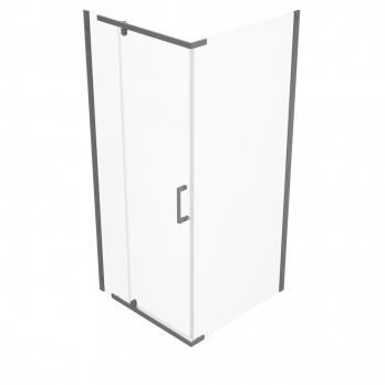 Душевое ограждение (без поддона) Терра-Графит, 90х90, квадрат