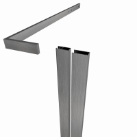 Душевое ограждение Терра-Графит, 90х90, квадрат низкий поддон