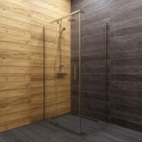 Душевое ограждение (без поддона) Терра-Хром, 120х90, прямоугольник