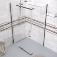 Душевое ограждение (без поддона) Терра-Графит, 120х90, прямоугольник