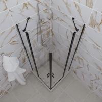 Душевое ограждение (без поддона) Тау-БЛЭК, 90х90, квадрат