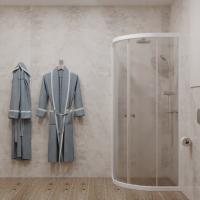 Душевое ограждение (без поддона) Ультра 90*90 полукруг