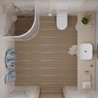 Душевое ограждение (без поддона) Стандарт 100х100 полукруг (полосы, лайт, мозайка)