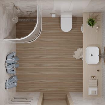 Душевое ограждение (без поддона) Стандарт 100х100 полукруг (полосы, лайт, мозайка)